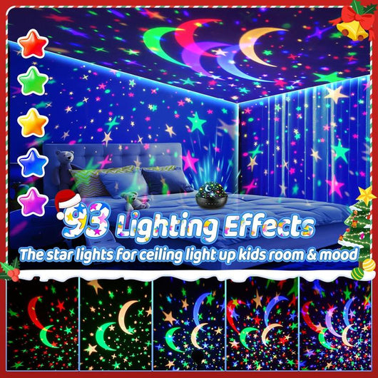 360° Rotating Kids Galaxy Projector – Remote Controlled Night Light with 3 Film Discs