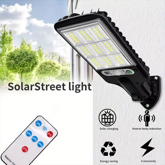 Solar Outdoor Lights, 4-Pack 6000 Lumens 108COB LED Solar-Powered Motion Sensor Wall Lamp