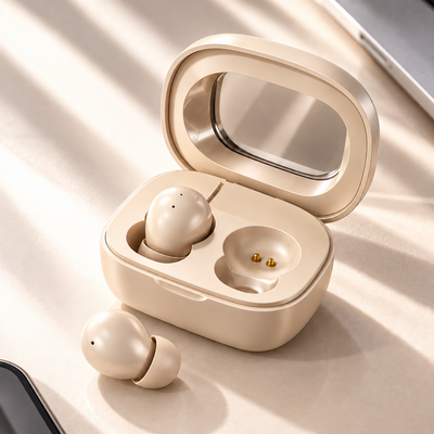 2026 New Ultra-Small Invisible Wireless In-Ear Earbuds, Noise Cancelling, 25-Hour Battery Life, for Side Sleepers, Cellphones Compatible