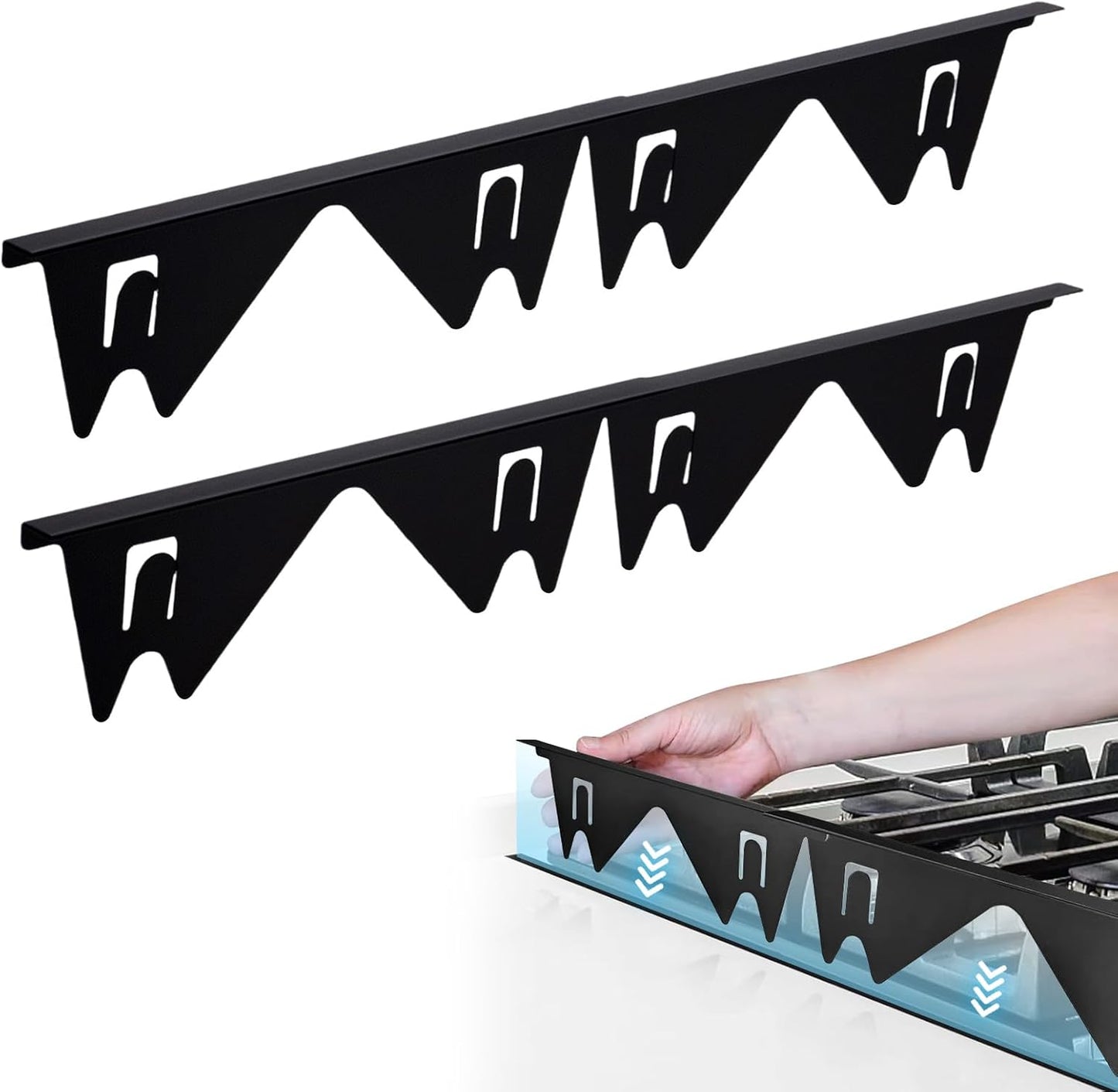 Extendable Stainless Steel Stove Gap Filler | 35cm-69cm