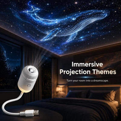 USB Star Sky Projector Lamp 24 Discs, Mini Galaxy Night Light for Bedroom