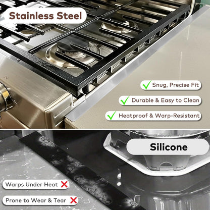 Extendable Stainless Steel Stove Gap Filler | 35cm-69cm