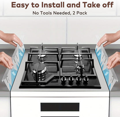 Extendable Stainless Steel Stove Gap Filler | 35cm-69cm