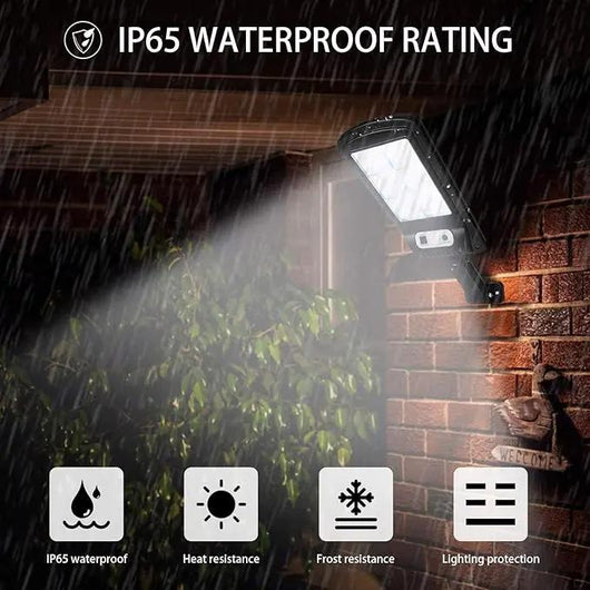 Solar Outdoor Lights, 4-Pack 6000 Lumens 108COB LED Solar-Powered Motion Sensor Wall Lamp