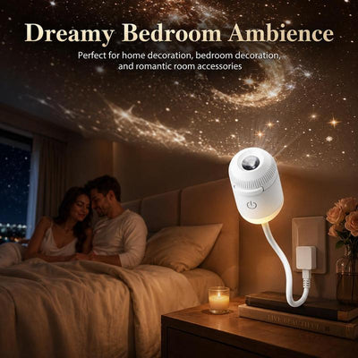USB Star Sky Projector Lamp 24 Discs, Mini Galaxy Night Light for Bedroom
